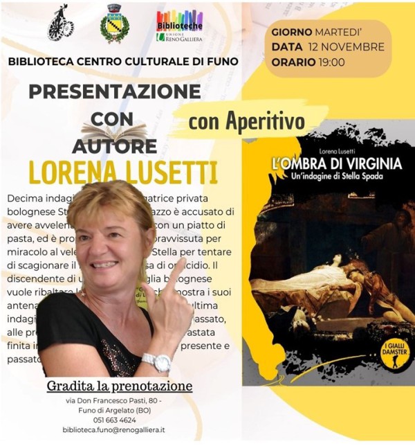 12 novembre 2024 Lorena Lusetti ospite alla Biblioteca di Funo di Argelato